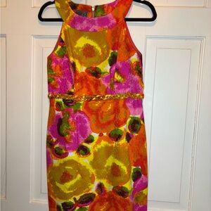 Muse Multicolor Abstract Dress